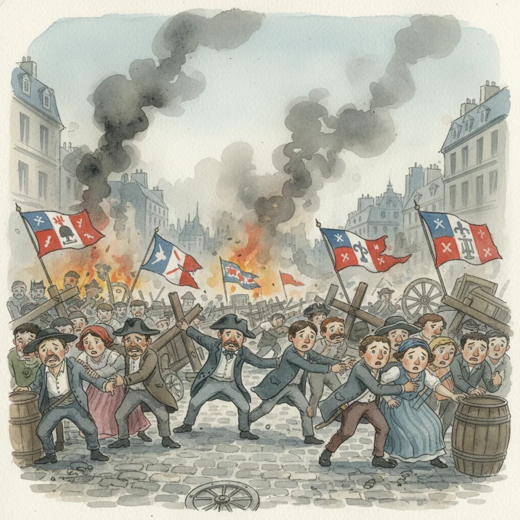 Illustration for: Paris in Turmoil