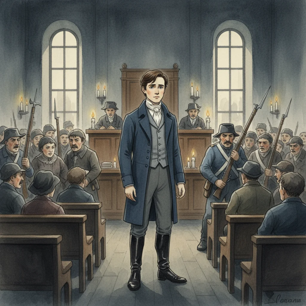 Illustration for: The Trial Begins