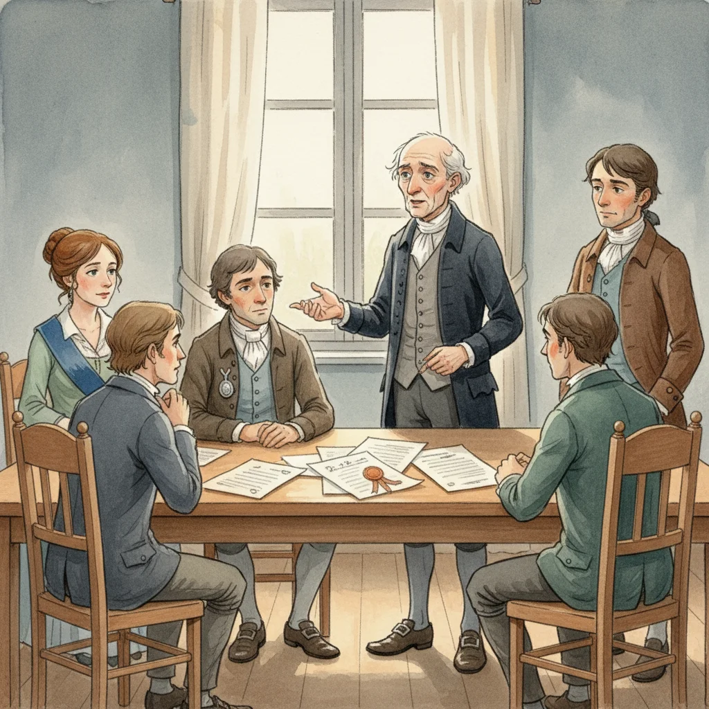 Illustration for: Doctor Manette Acts