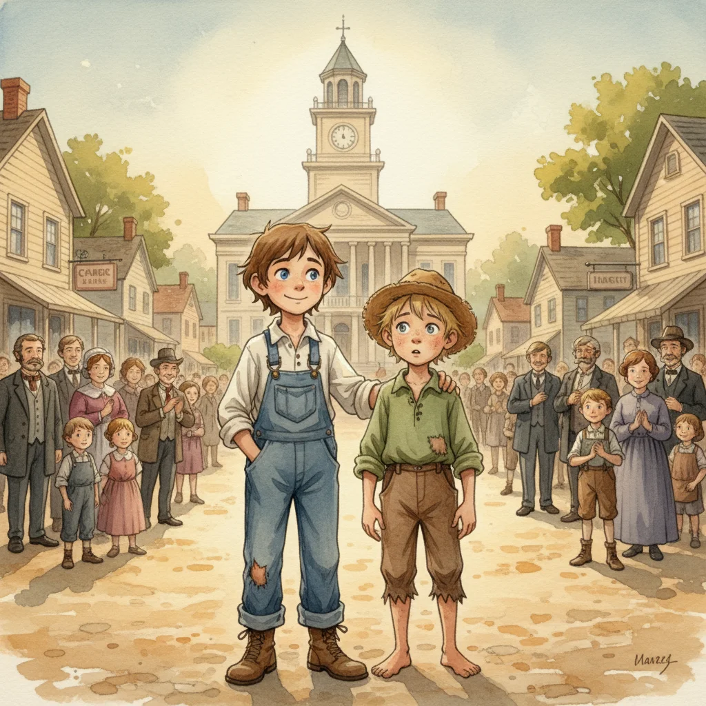 Illustration for: The Town Celebrates