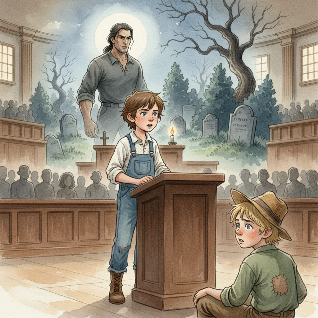 Illustration for: The Graveyard's Secret