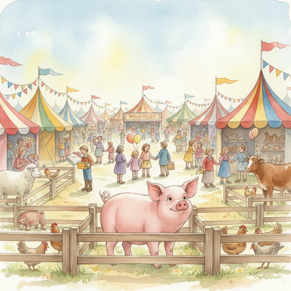 Illustration for: Arrival at the Fair