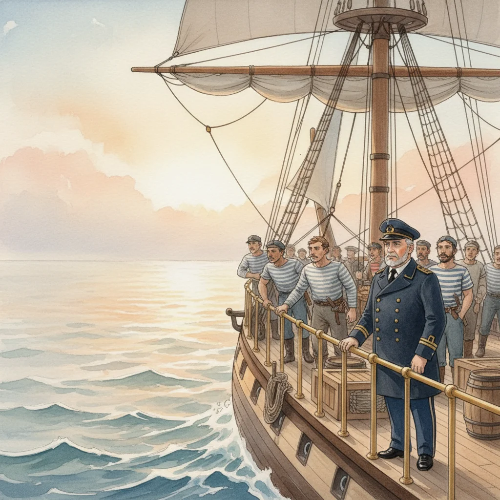 Illustration for: Dawn on the Abraham Lincoln
