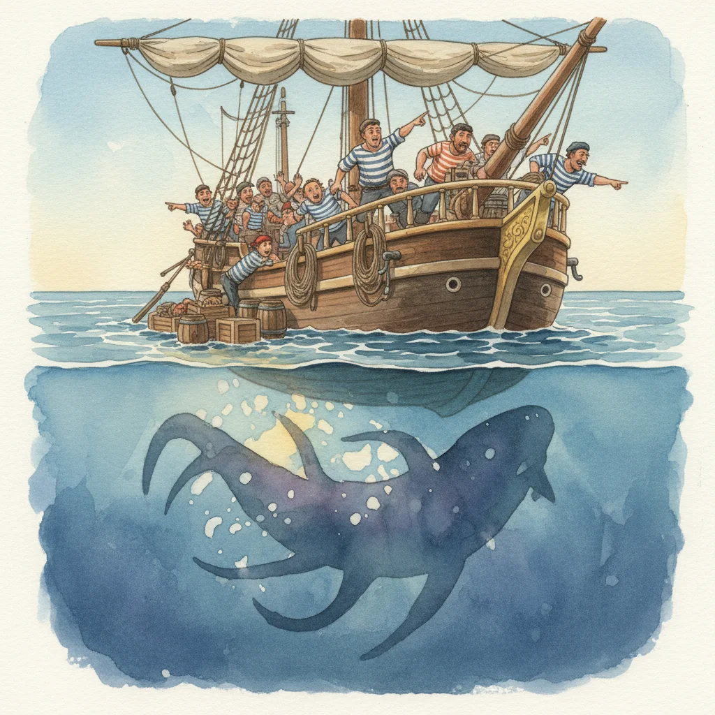 Illustration for: A Glimpse Below the Waves