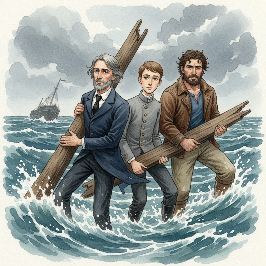 Illustration for: Swept Into the Sea