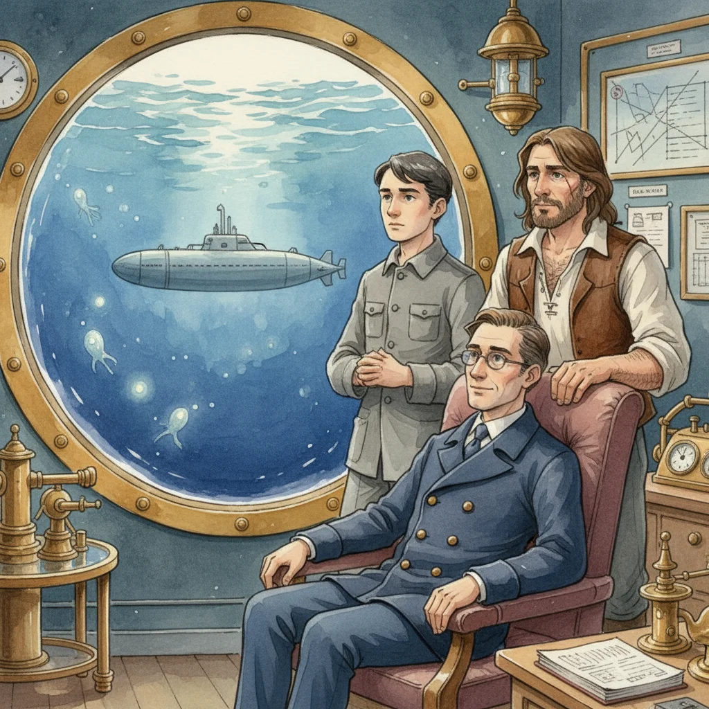 Illustration for: Calm Amidst the Deep