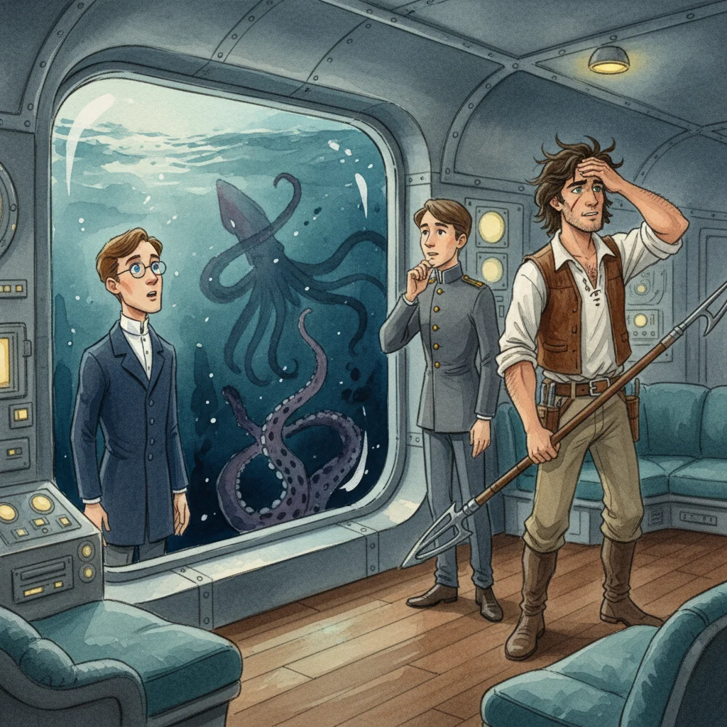 Illustration for: The Squid Retreats