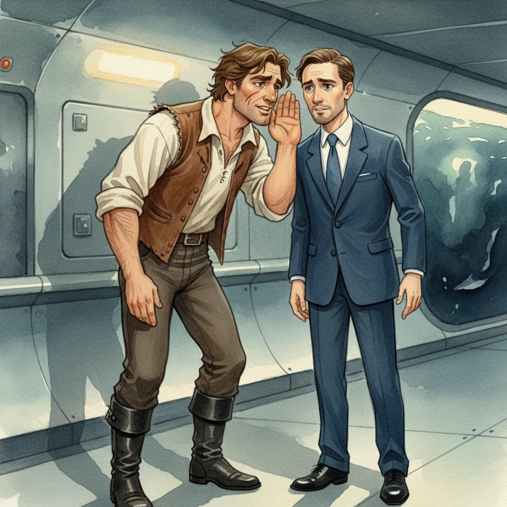 Illustration for: Ned Land's Quiet Plan