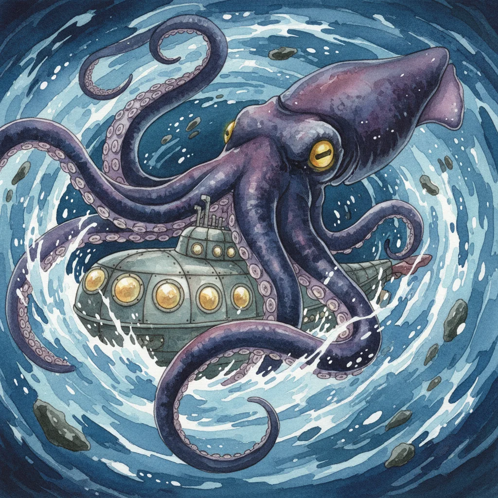 Illustration for: The Giant Squid Appears