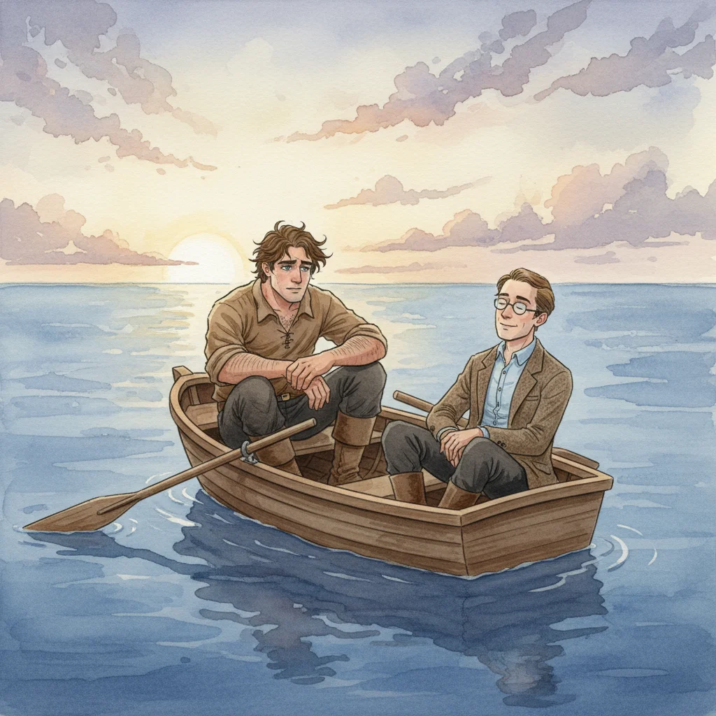 Illustration for: First Light, Calm Seas