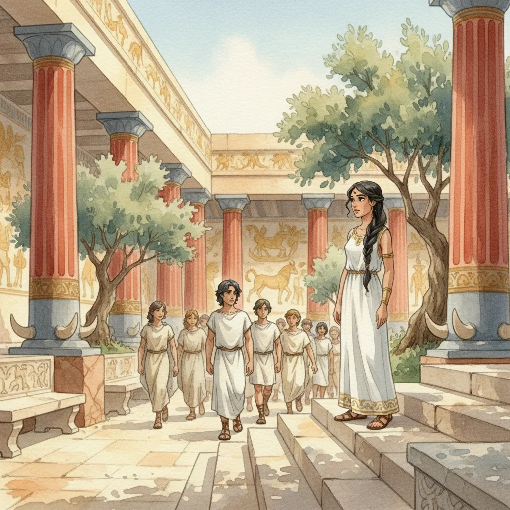 Illustration for: The Palace of Knossos