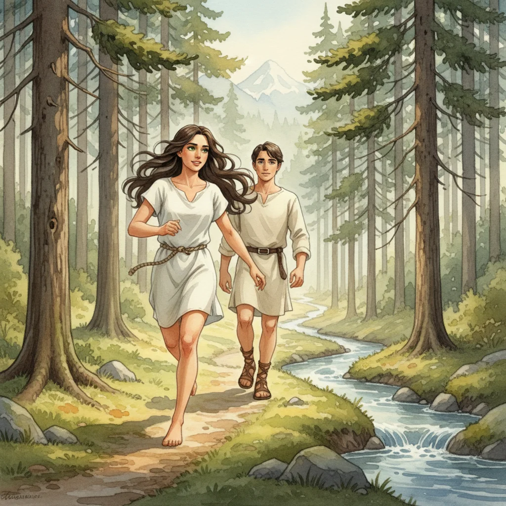 Illustration for: Walking Through the Forest