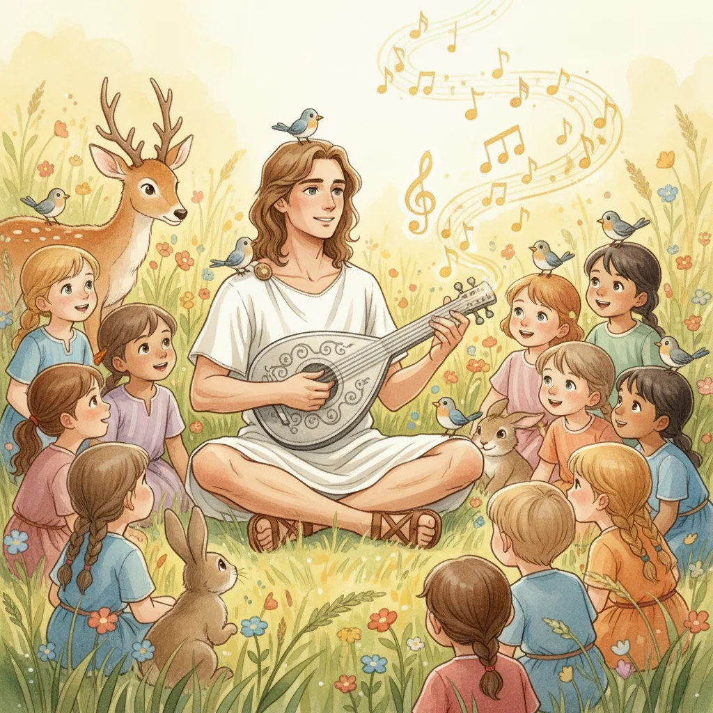 Illustration for: Sharing His Heart's Song