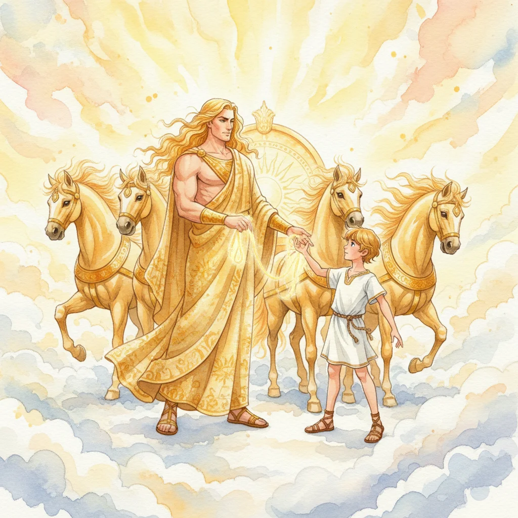 Illustration for: The Fiery Horses Appear