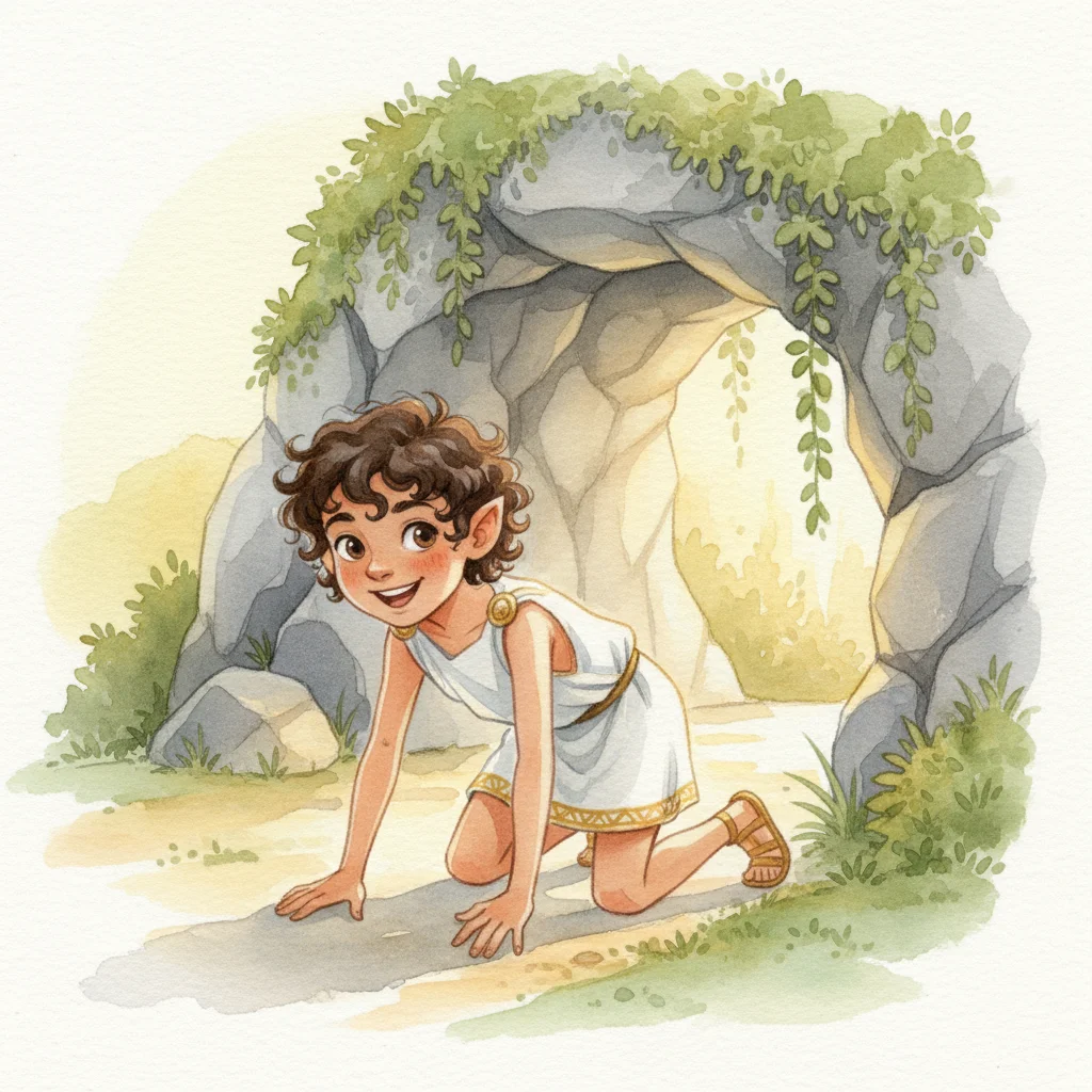 Illustration for: Hermes is Born