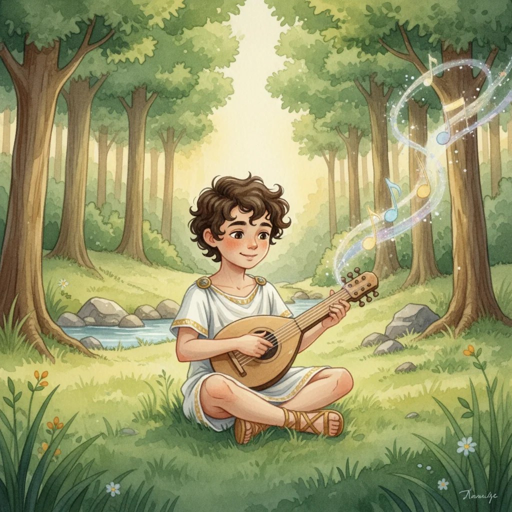 Illustration for: Invention of the Lyre