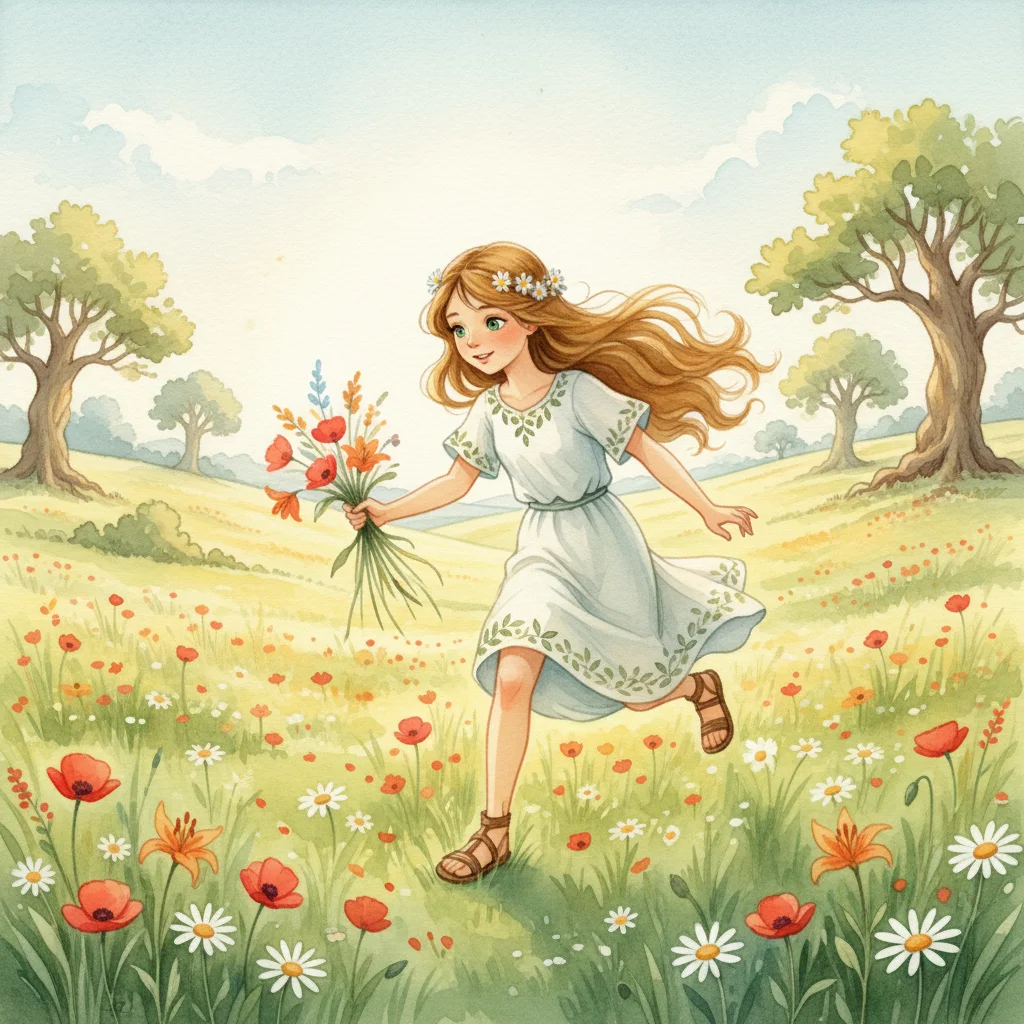 Illustration for: Persephone's Sunny Meadow