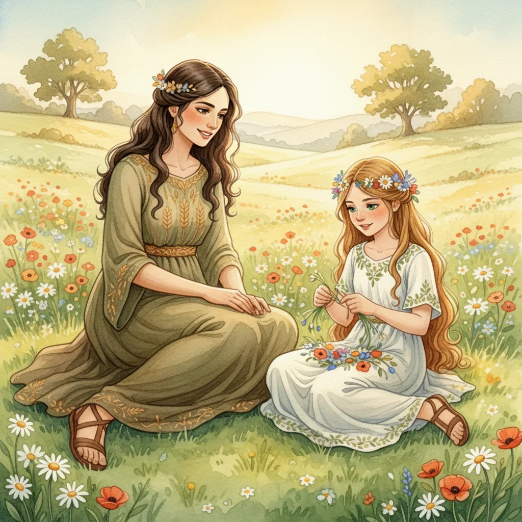 Illustration for: A Mother's Warm Love