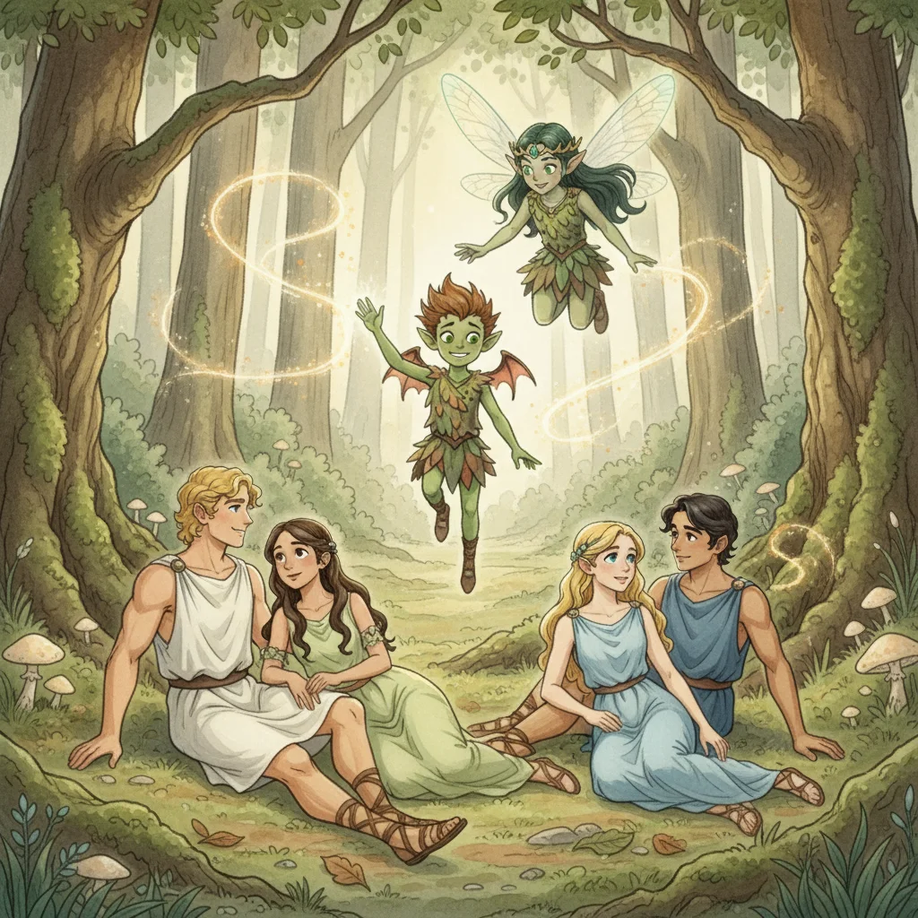 Illustration for: Puck Corrects the Spells