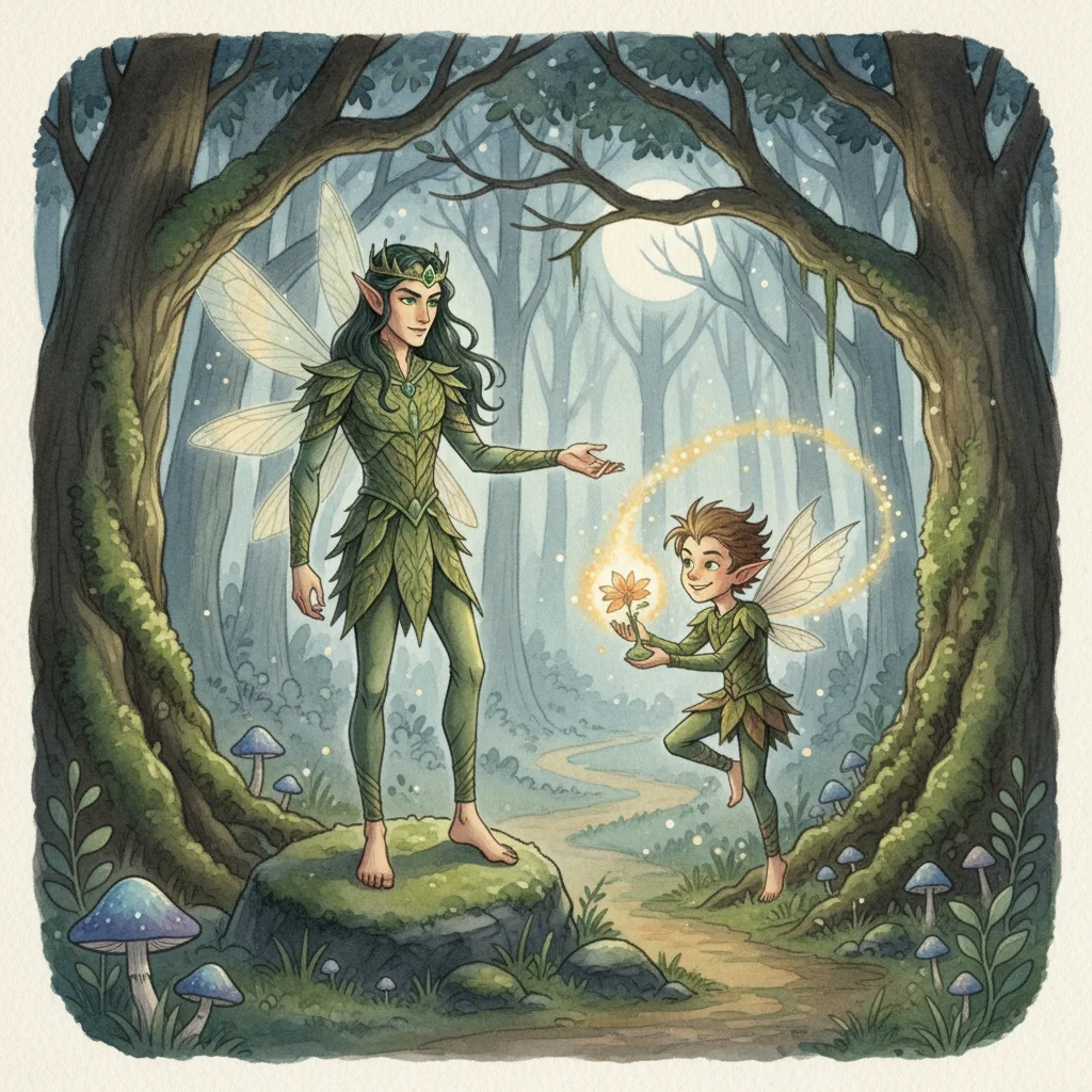 Illustration for: Puck's Mischief Begins