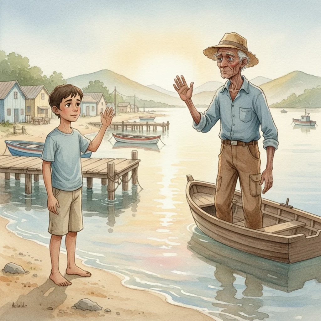 Illustration for: The Boy's Farewell