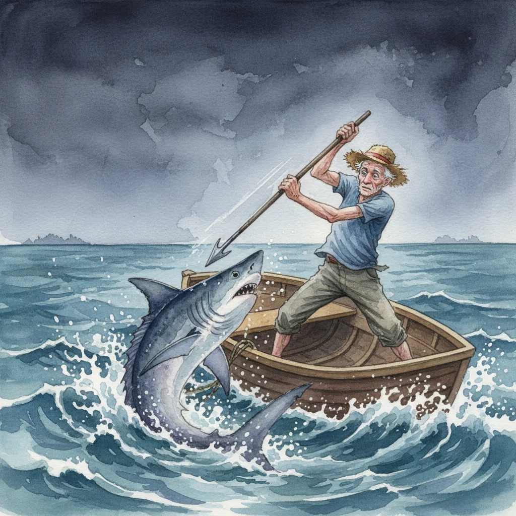 Illustration for: The Desperate, Tearing Battle