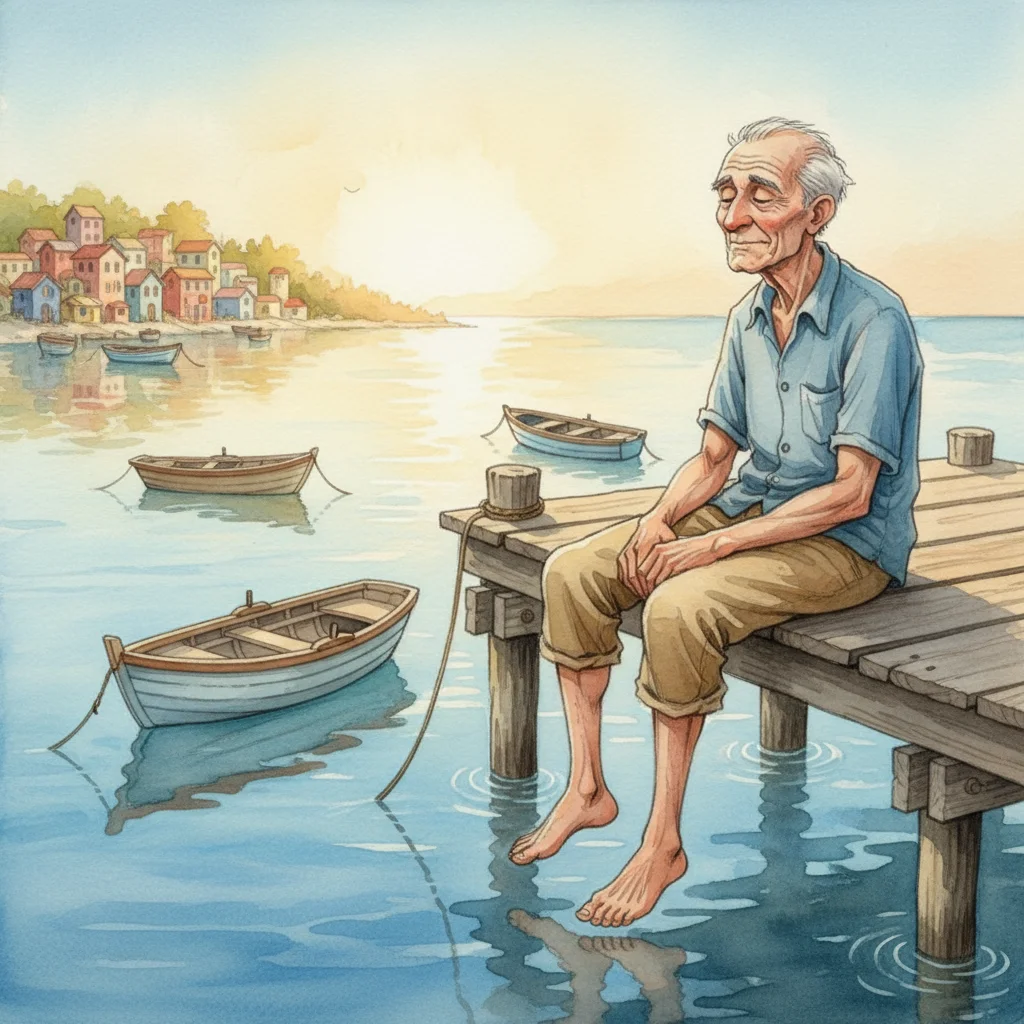 Illustration for: Morning at the Dock