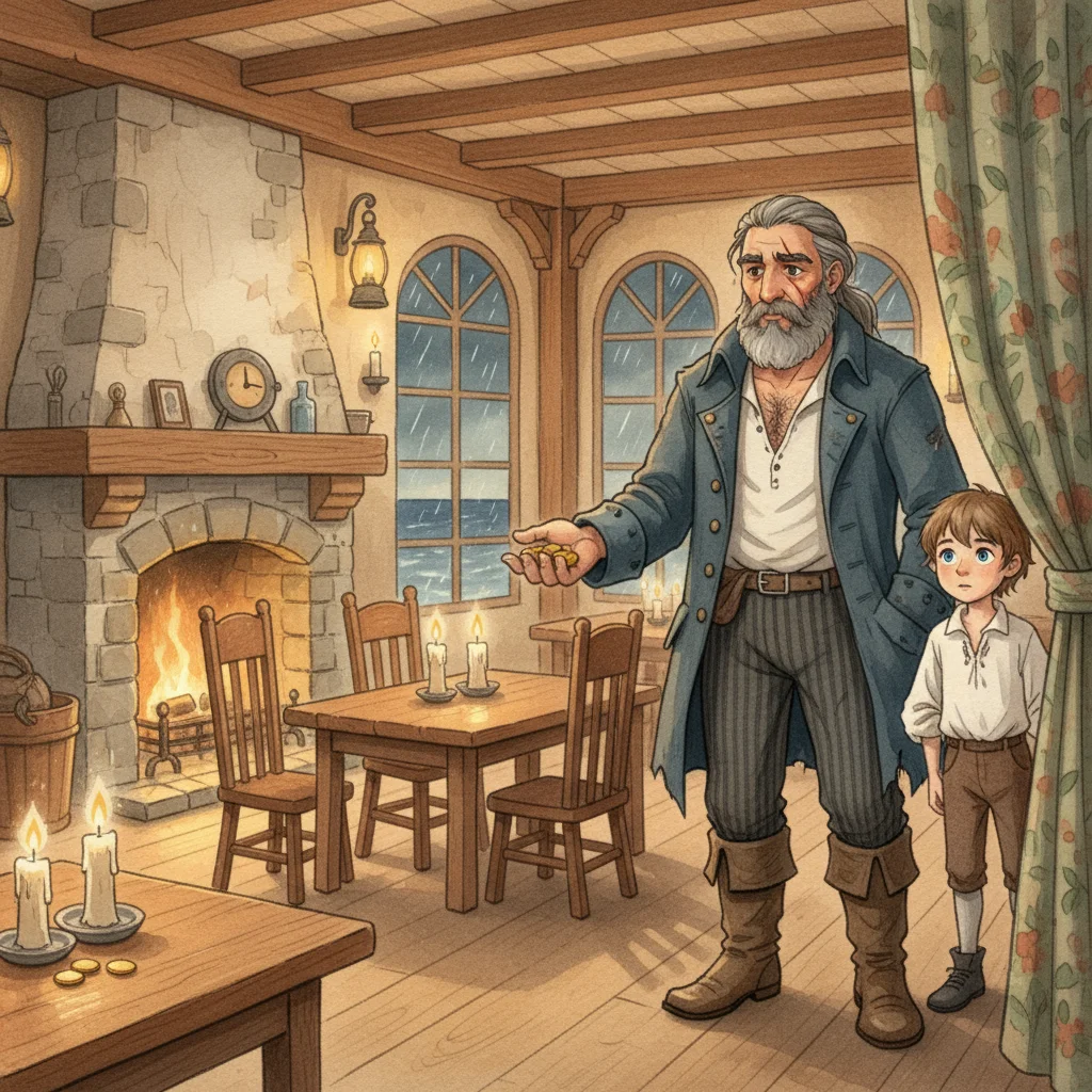 Illustration for: The Mysterious Sailor Arrives