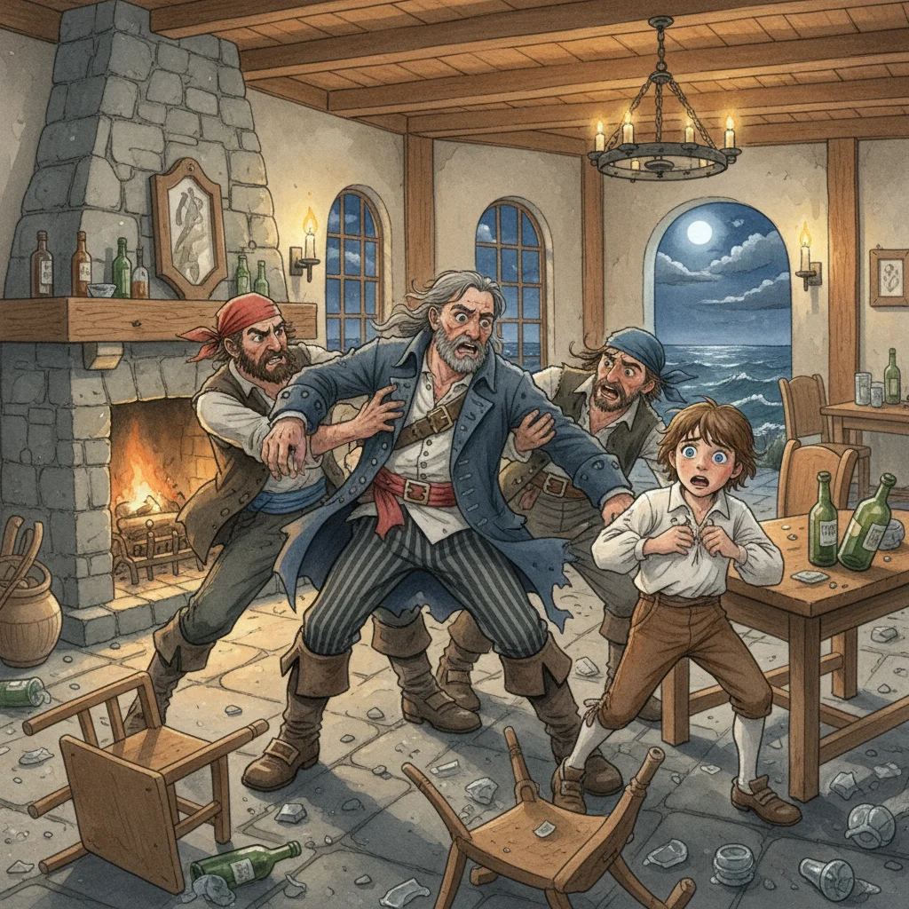 Illustration for: Commotion at the Inn
