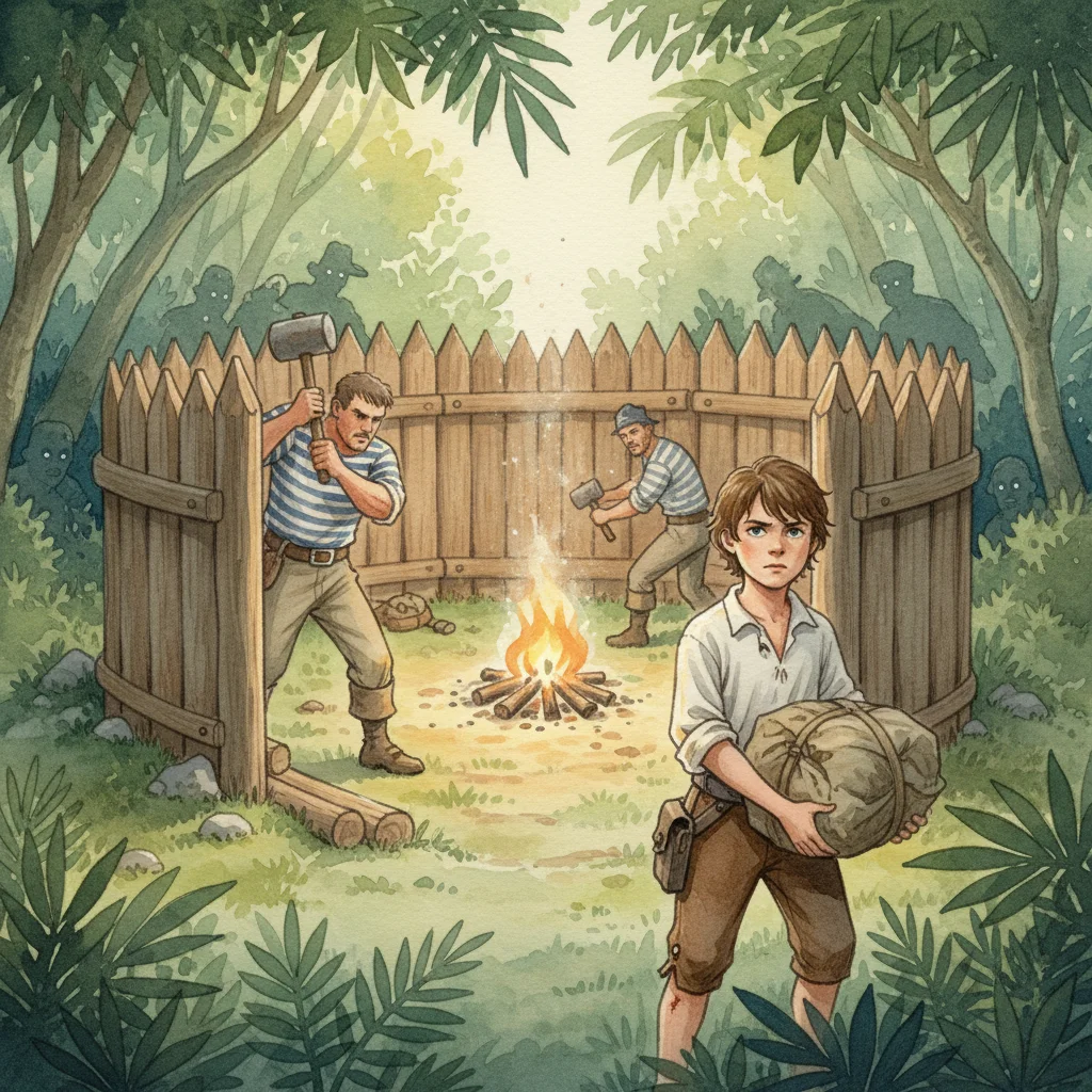 Illustration for: Building the Stockade