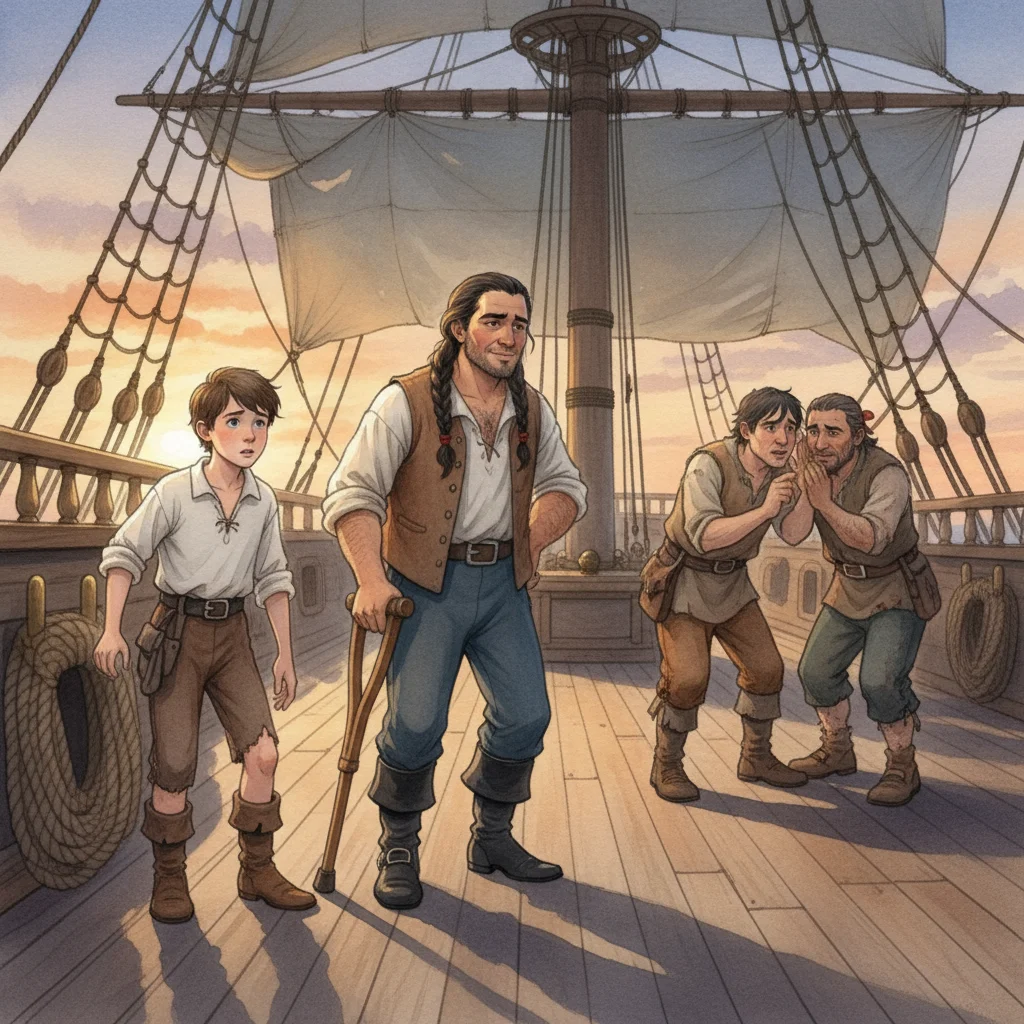 Illustration for: Whispers on Deck