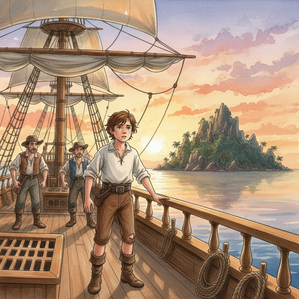 Illustration for: Treasure Island Appears