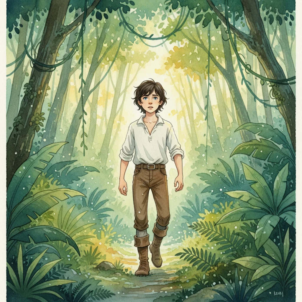 Illustration for: Through the Jungle Path