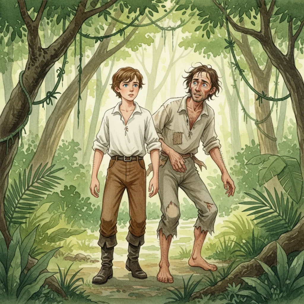 Illustration for: Ben Gunn's Secret Path