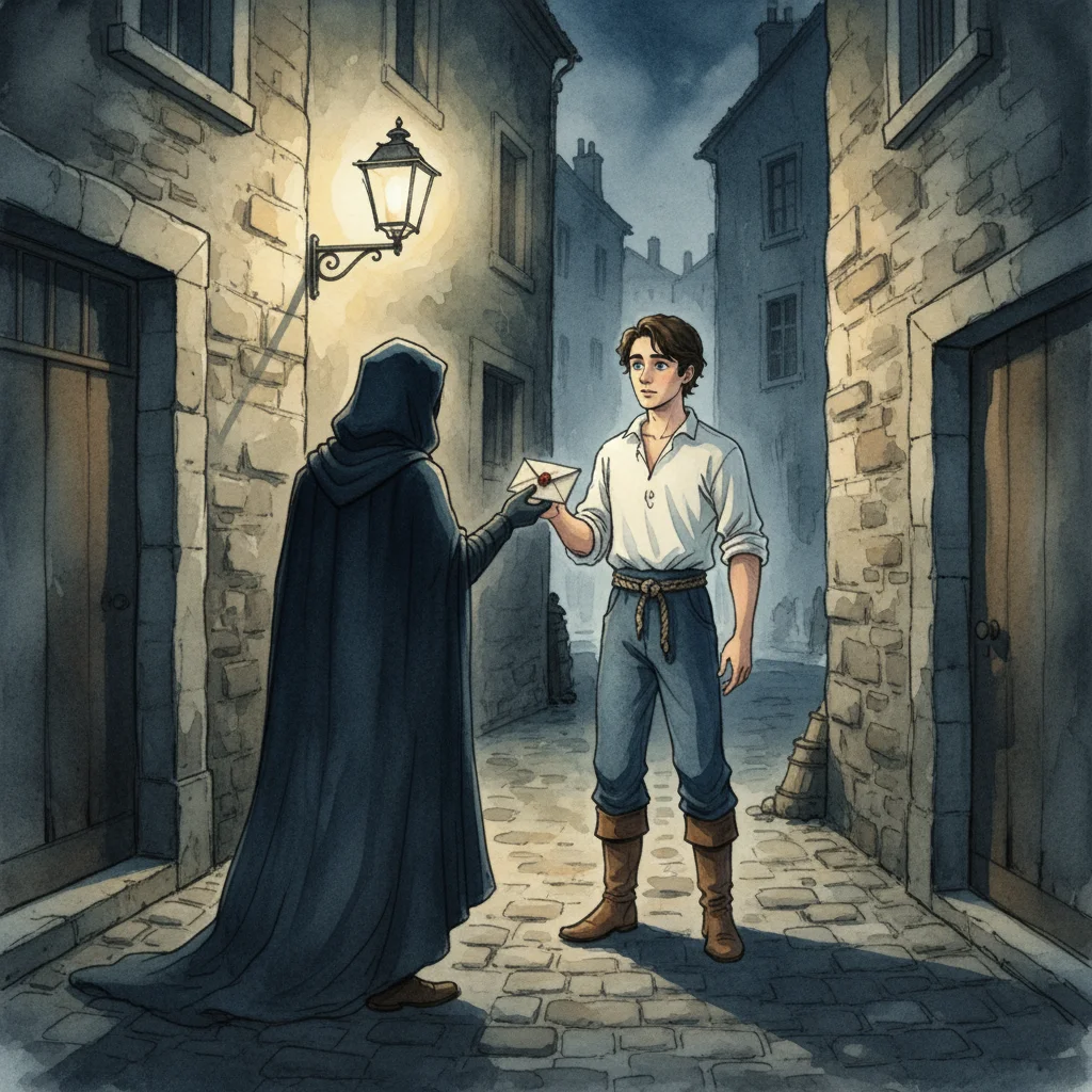 Illustration for: A Mysterious Visitor