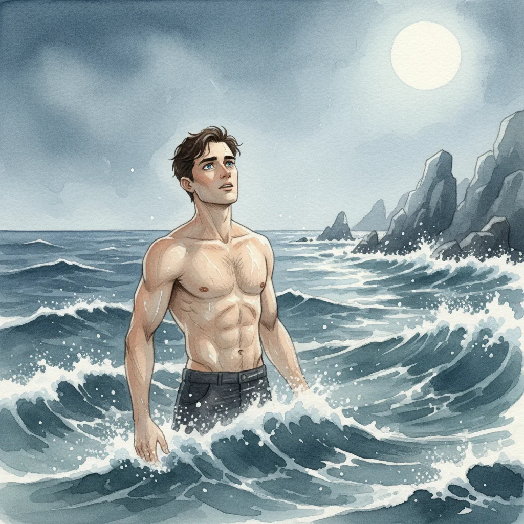 Illustration for: Battling the Waves
