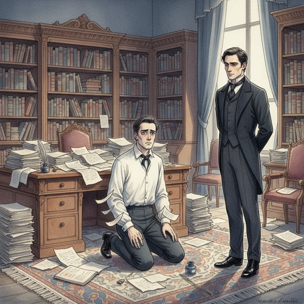 Illustration for: Villefort’s Great Sadness