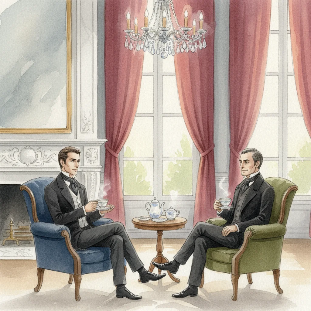 Illustration for: A Visit to Villefort’s House